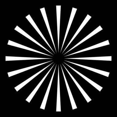 Radyal, yayılan patlama hatları. Satır birleştirme tasarımı, illüstrasyon stok vektör illüstrasyonu, klip sanatı grafikleri 