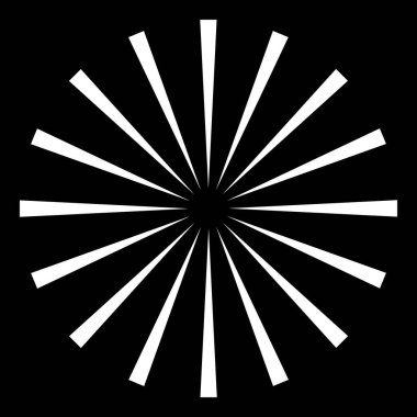 Radyal, yayılan patlama hatları. Satır birleştirme tasarımı, illüstrasyon stok vektör illüstrasyonu, klip sanatı grafikleri 