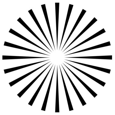 Radyal, yayılan patlama hatları. Satır birleştirme tasarımı, illüstrasyon stok vektör illüstrasyonu, klip sanatı grafikleri 