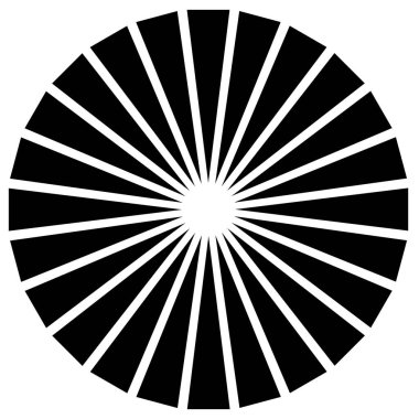 Radyal, yayılan patlama hatları. Satır birleştirme tasarımı, illüstrasyon stok vektör illüstrasyonu, klip sanatı grafikleri 