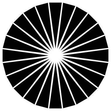 Radyal, yayılan patlama hatları. Satır birleştirme tasarımı, illüstrasyon stok vektör illüstrasyonu, klip sanatı grafikleri 