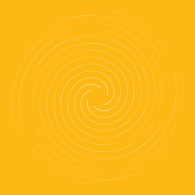 Soyut spiral, girdap, dönme tasarım elementi. Kıvrım, dönüşümlü şekil. Volute, vortex, helix element stok vektör çizimi, klip- art grafikleri 