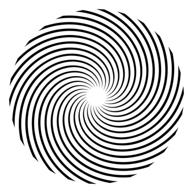 Abstract spiral, swirl, twirl design element. Curlicue, rotating shape. Volute, vortex, helix element  stock vector illustration, clip-art graphics  clipart