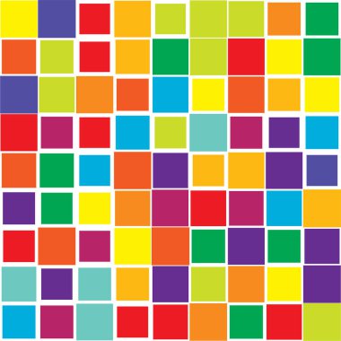 Rastgele kareler, fayanslar soyut mozaik desen, doku, arkaplan stok vektör çizimi, klip- sanat grafikleri 