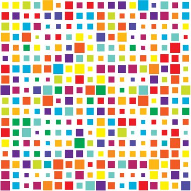 Rastgele kareler, fayanslar soyut mozaik desen, doku, arkaplan stok vektör çizimi, klip- sanat grafikleri 