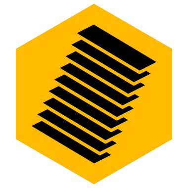 Merdiven, merdiven izometrik simgesi, sembol vektör illüstrasyonu, klip- sanat grafikleri 