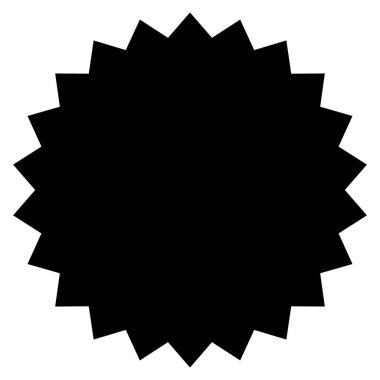 Fiyat etiketi, etiket. Yıldız patlaması, güneş patlaması simgesi stok vektör illüstrasyonu, klip- sanat grafikleri 