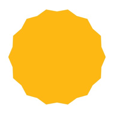 Yıldız patlaması, güneş patlaması simgesi, radyal element stok vektör çizimi, klip- sanat grafikleri 