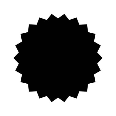 Yıldız patlaması, güneş patlaması simgesi, radyal element stok vektör çizimi, klip- sanat grafikleri 