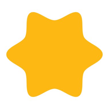 Yıldız patlaması, güneş patlaması simgesi, radyal element stok vektör çizimi, klip- sanat grafikleri 