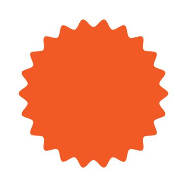 Yıldız patlaması, güneş patlaması simgesi, radyal element stok vektör çizimi, klip- sanat grafikleri 