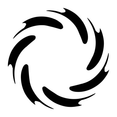 Döndür, döndür, döndür. Volt, sarmal, girdap vektör çizimi, klip- sanat grafikleri 