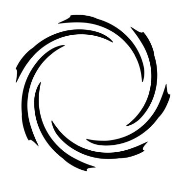 Döndür, döndür, döndür. Volt, sarmal, girdap vektör çizimi, klip- sanat grafikleri 