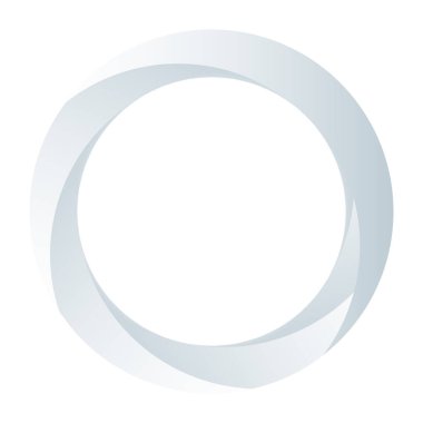 Soyut spiral, girdap, dönme tasarım elementi. Kıvrım, dönüşümlü şekil. Volute, vortex, helix element stok vektör çizimi, klip- art grafikleri 