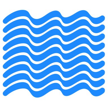 Wavy, waving, billowy, undulating lines, stripes. Curvy, wave lines  stock vector illustration, clip-art graphics  clipart