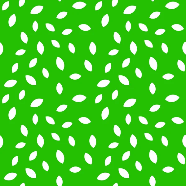 Feuille Verte Forme Pétale Symbole Feuillage Vert Motif Répétable Sans — Image vectorielle