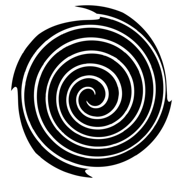 Giro Giro Giro Elemento Espiral Volumen Hélice Vórtice — Vector de stock