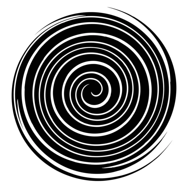 Rodar Girar Girar Elemento Espiral Voluta Hélice Vórtice —  Vetores de Stock