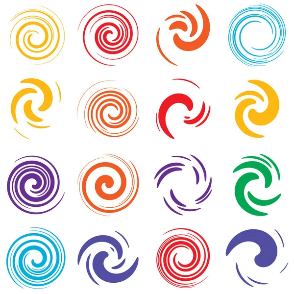 Spirale Abstraite Tourbillon Élément Conception Tourbillon Curlicue Forme Tournante Volute — Image vectorielle