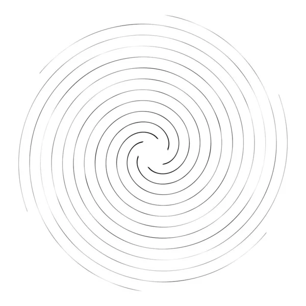 抽象的なスパイラル 渦巻き ツイルのデザイン要素 回転形状 ボリューム ヘリックス要素ストックベクトルイラスト クリップアートグラフィック — ストックベクタ