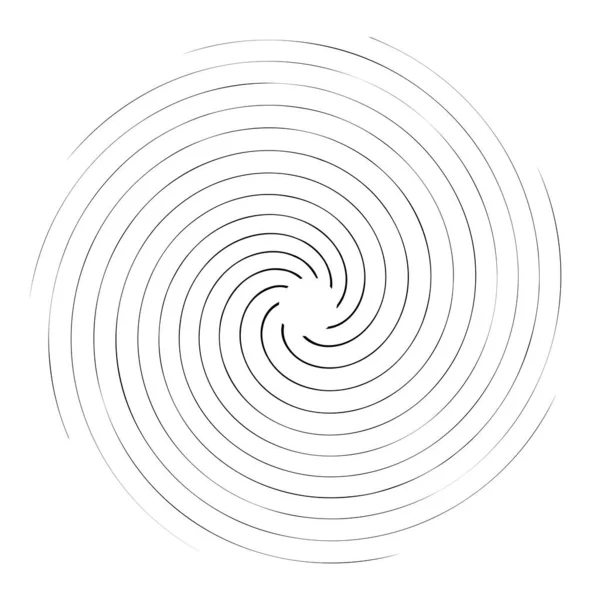 Spirale Abstraite Tourbillon Élément Conception Tourbillon Curlicue Forme Tournante Volute — Image vectorielle