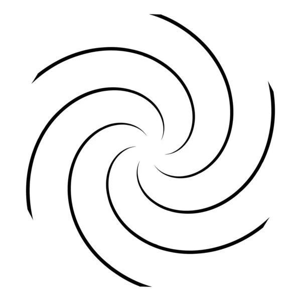 Abstrakte Spirale Wirbel Wirbel Gestaltungselement Curlicue Rotierende Form Volute Wirbel — Stockvektor