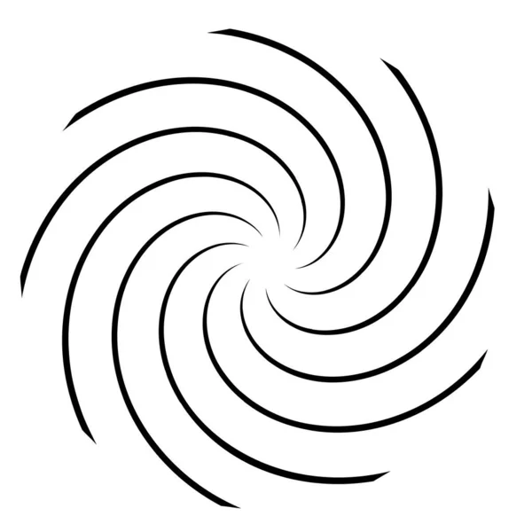 Abstract Spiral Redemoinho Twirl Design Element Curlicue Forma Rotativa Volute — Vetor de Stock