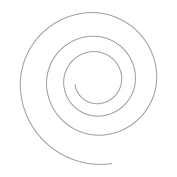 Espiral Abstracta Remolino Elemento Diseño Giro Curlicue Forma Giratoria Voluta — Archivo Imágenes Vectoriales