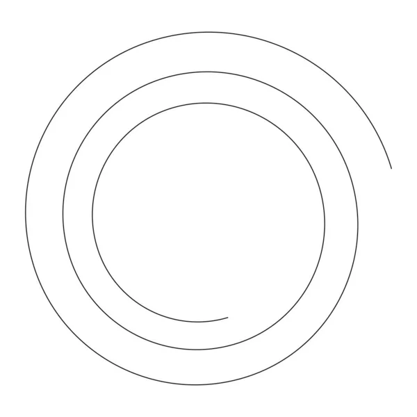 Abstrakte Spirale Wirbel Wirbel Gestaltungselement Curlicue Rotierende Form Volute Wirbel — Stockvektor