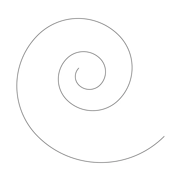 Espiral Abstracta Remolino Elemento Diseño Giro Curlicue Forma Giratoria Voluta — Archivo Imágenes Vectoriales