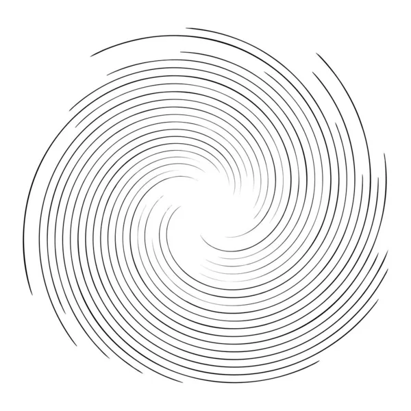 Abstract Spiral Redemoinho Twirl Design Element Curlicue Forma Rotativa Volute —  Vetores de Stock