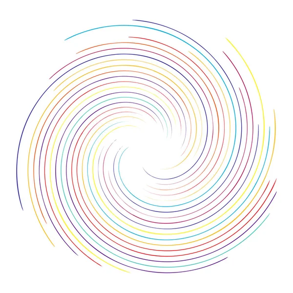 Abstract Spiral Redemoinho Twirl Design Element Curlicue Forma Rotativa Volute — Vetor de Stock