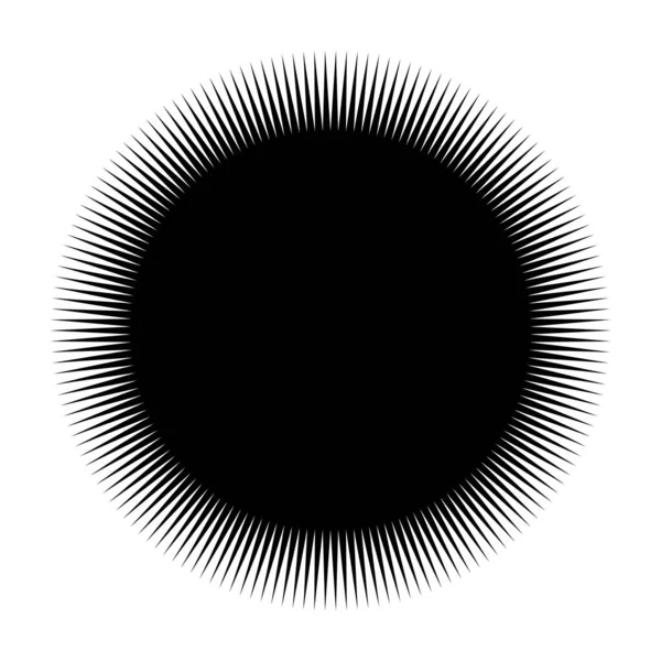 Starburst Icône Sunburst Illustration Vectorielle Stock Élément Radial Graphiques Clip — Image vectorielle