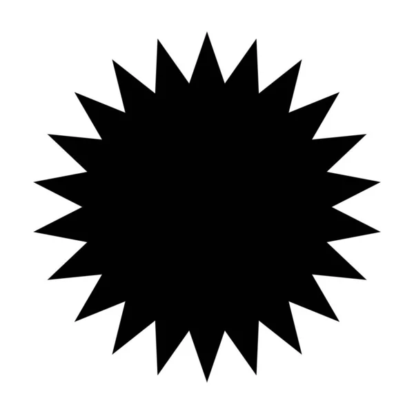 Starburst Icono Sunburst Ilustración Vector Stock Elemento Radial Gráficos Clip — Vector de stock