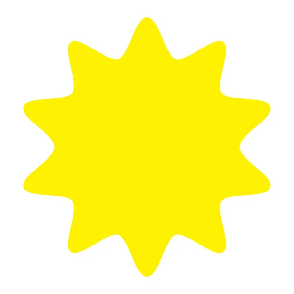 Starburst Icona Sunburst Elemento Radiale Stock Illustrazione Vettoriale Clip Art — Vettoriale Stock