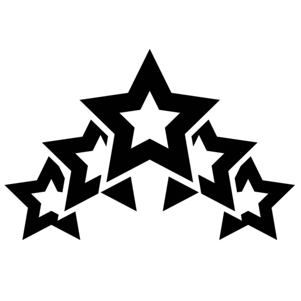 Sternbelohnung Preissymbol Symbolaktienvektorillustration Clip Art Grafiken — Stockvektor