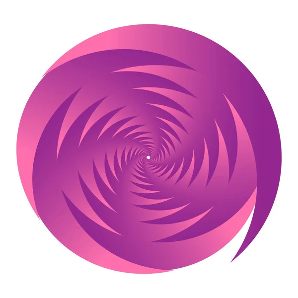 Abstract Spiral Redemoinho Twirl Design Element Curlicue Forma Rotativa Volute — Vetor de Stock