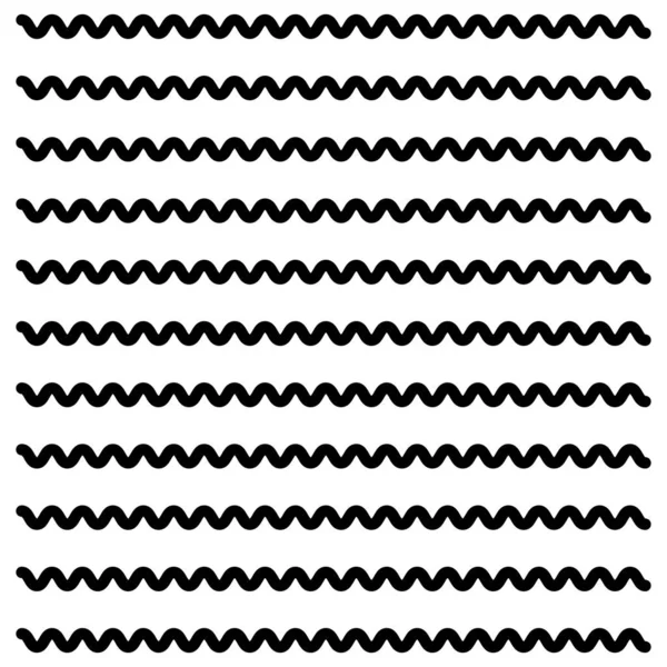 Nahtlos Wiederholbare Wellige Wellenförmige Wellenförmige Linien Streifen Muster Textur Hintergrund — Stockvektor