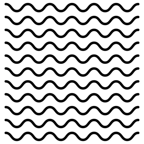 Nahtlos Wiederholbare Wellige Wellenförmige Wellenförmige Linien Streifen Muster Textur Hintergrund — Stockvektor