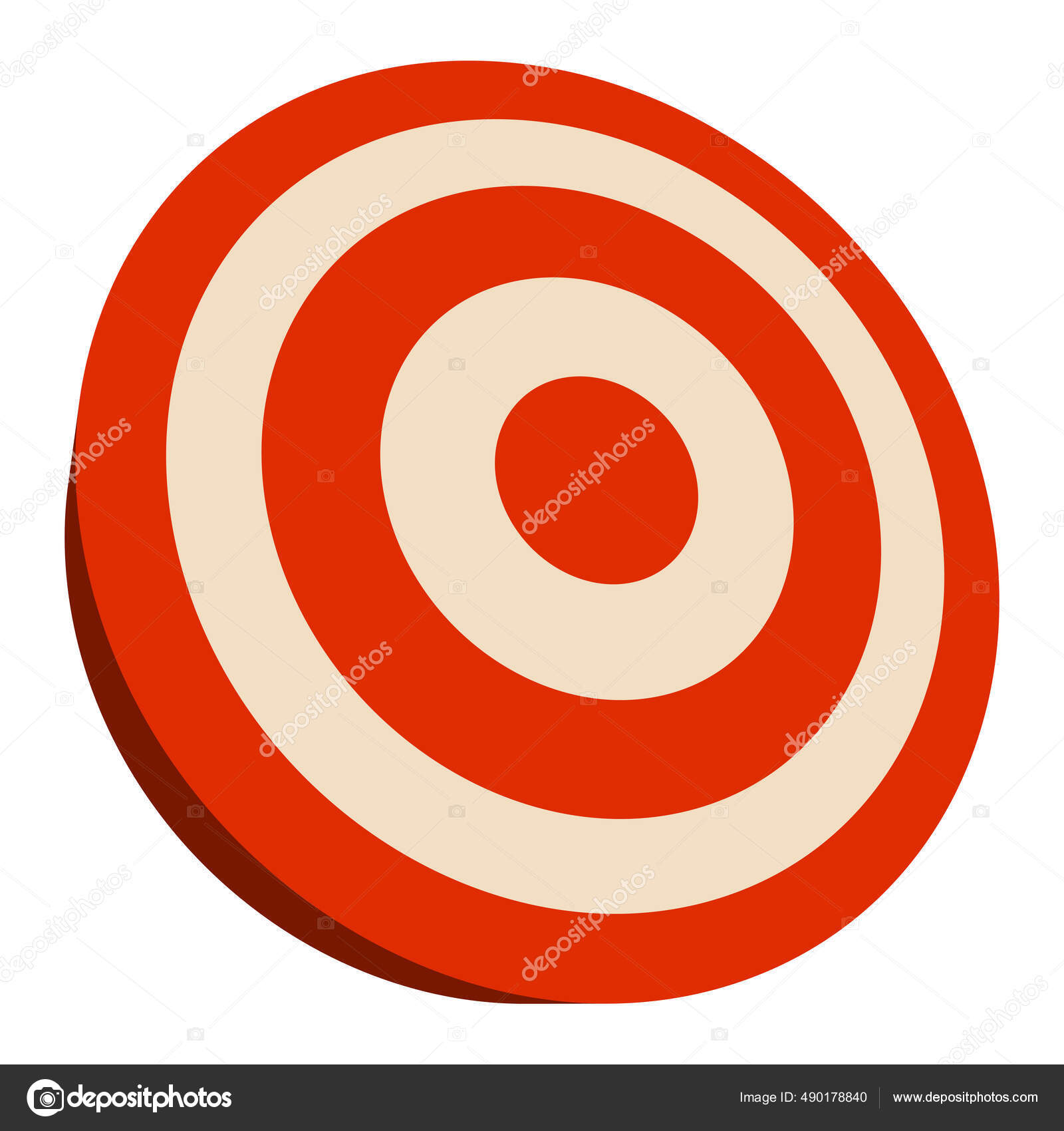 Red Target Mark Cross Hair Pinpoint Locate Location Icon Accurate Stock