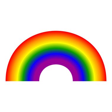 Gökkuşağı soyut tasarım ögesi, simge stok vektör çizimi, klip- sanat grafikleri.