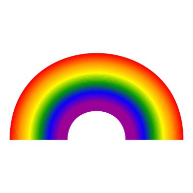 Gökkuşağı soyut tasarım ögesi, simge stok vektör çizimi, klip- sanat grafikleri.