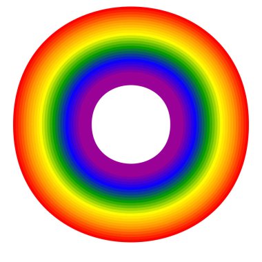 Gökkuşağı soyut tasarım ögesi, simge stok vektör çizimi, klip- sanat grafikleri.