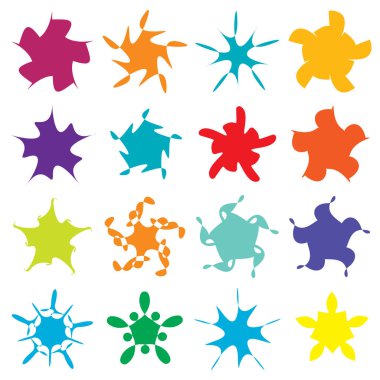 Şekil-dışı geometrik element, motif, mandala stok vektör çizimi, klip-sanat grafikleri.