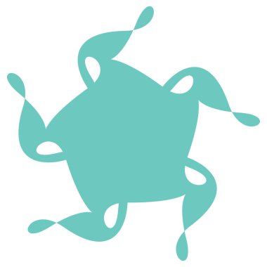 Şekil-dışı geometrik element, motif, mandala stok vektör çizimi, klip-sanat grafikleri.