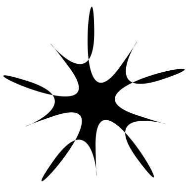 Şekil-dışı geometrik element, motif, mandala stok vektör çizimi, klip-sanat grafikleri.