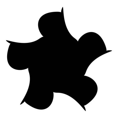 Şekil-dışı geometrik element, motif, mandala stok vektör çizimi, klip-sanat grafikleri.