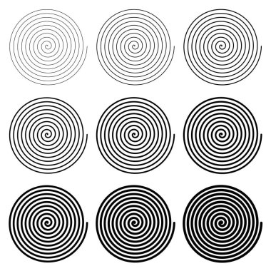 Arşimet, Arşimet spiral stok vektör illüstrasyonu, klip- sanat grafikleri.