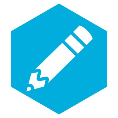 Kalem simgesi, sembol tasarımı element vektör illüstrasyonu, klip- sanat grafikleri.