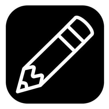 Kalem simgesi, sembol tasarımı element vektör illüstrasyonu, klip- sanat grafikleri.